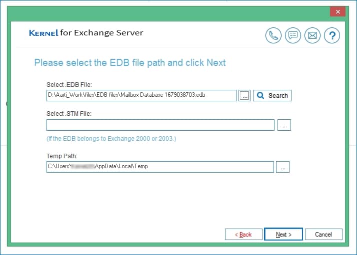 Once you’ve defined the path of your EDB